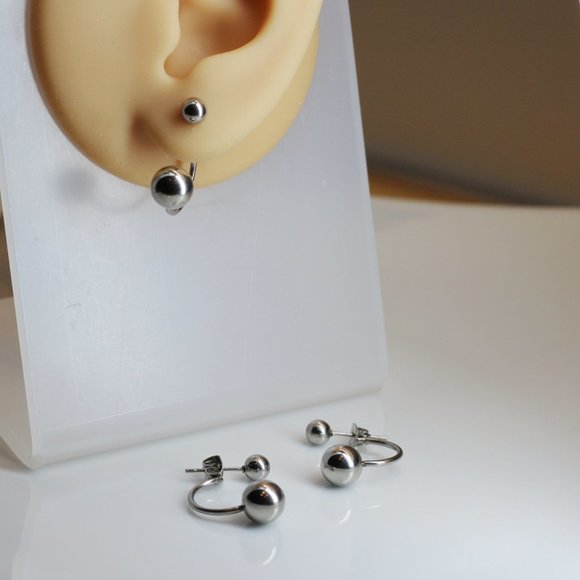Earrings / 100% high-quality stainless steel / hypoallergenic and waterproof - Picture 4 of 5